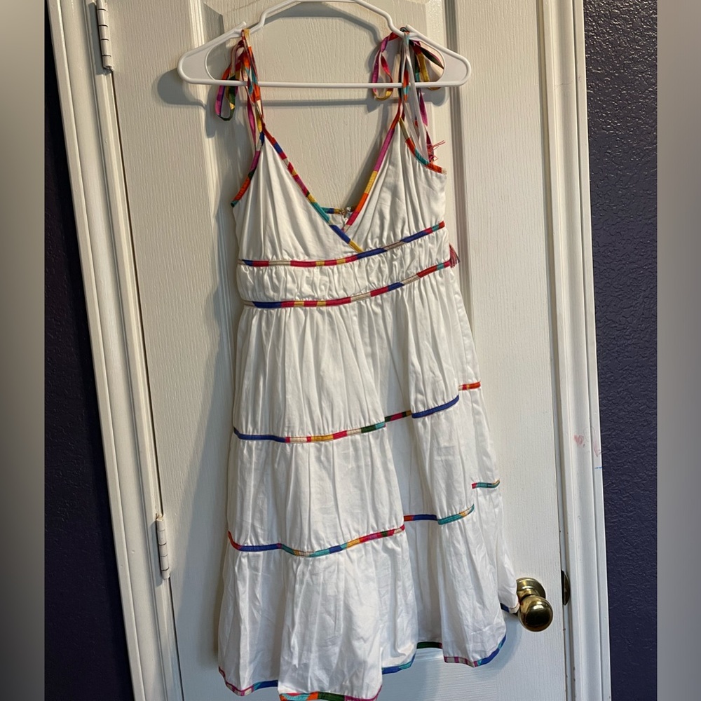 Anthropology ANTONIO MELANI White Summer Party Dress